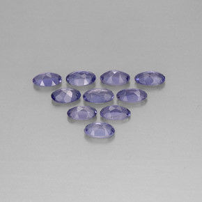  ct natürliche violett-blau Iolith-Edelsteine, Oval Schliff, VS