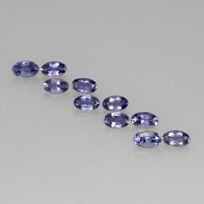  ct natürliche blauer Iolith-Edelsteine, Oval Schliff, VS