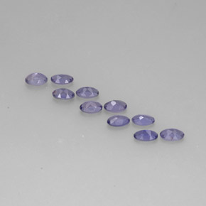  ct natürliche violett-blau Iolith-Edelsteine, Oval Schliff, VS