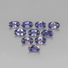  ct natürliche blauer Iolith-Edelsteine, Oval Schliff, VS
