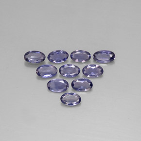  ct natürliche blauer Iolith-Edelsteine, Oval Schliff, VS
