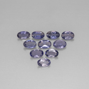  ct natürliche blauer Iolith-Edelsteine, Oval Schliff, VS