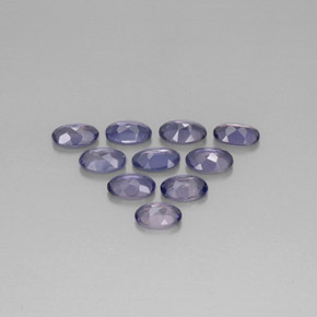  ct natürliche blauer Iolith-Edelsteine, Oval Schliff, VS