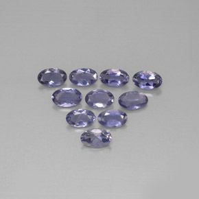  ct natürliche blauer Iolith-Edelsteine, Oval Schliff, VS