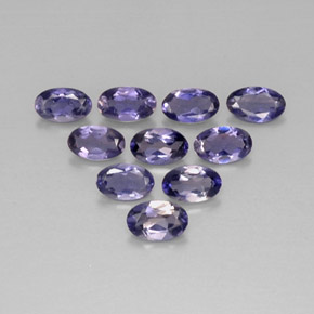  ct natürliche blauer Iolith-Edelsteine, Oval Schliff, VS