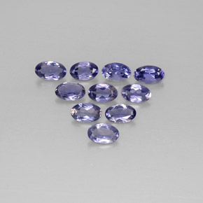 ct natürliche violett-blau Iolith-Edelsteine, Oval Schliff, VS