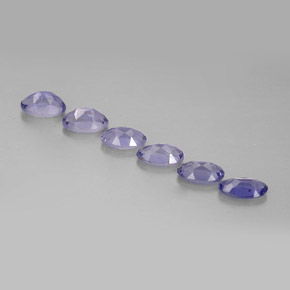  ct natürliche blauer Iolith-Edelsteine, Oval Schliff, VS