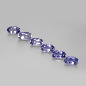  ct natürliche blauer Iolith-Edelsteine, Oval Schliff, VS