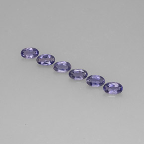 1,22 ctw natürlicher blauer Iolith, Oval Schliff, VS