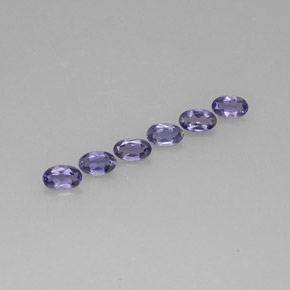 1,22 ctw natürlicher blauer Iolith, Oval Schliff, VS