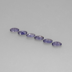 1,22 ctw natürlicher blauer Iolith, Oval Schliff, VS