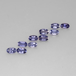  ct natürliche violett-blau Iolith-Edelsteine, Oval Schliff, VS