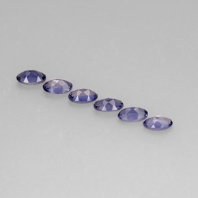  ct natürliche blauer Iolith-Edelsteine, Oval Schliff, VS