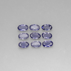  ct natürliche violett-blau Iolith-Edelsteine, Oval Schliff, VS