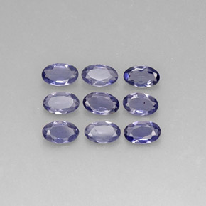  ct natürliche violett-blau Iolith-Edelsteine, Oval Schliff, VS