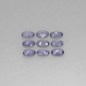  ct natürliche violett-blau Iolith-Edelsteine, Oval Schliff, VS