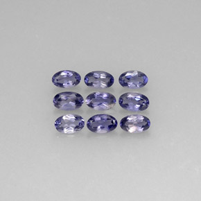  ct natürliche violett-blau Iolith-Edelsteine, Oval Schliff, VS