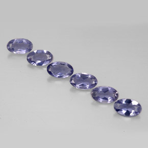  ct natürliche blauer Iolith-Edelsteine, Oval Schliff, VS