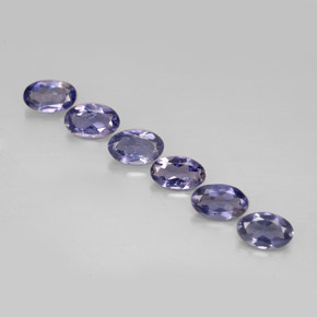 ct natürliche blauer Iolith-Edelsteine, Oval Schliff, VS