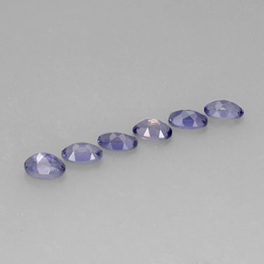  ct natürliche blauer Iolith-Edelsteine, Oval Schliff, VS