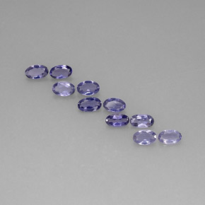  ct natürliche violett-blau Iolith-Edelsteine, Oval Schliff, VS