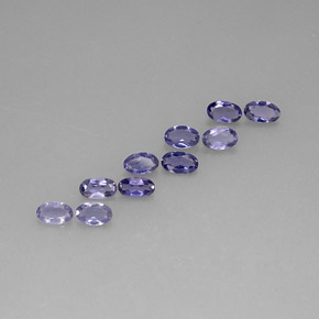  ct natürliche violett-blau Iolith-Edelsteine, Oval Schliff, VS