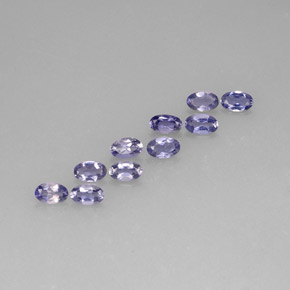 1,93 ct natürliche blauer Iolith-Edelsteine, Oval Schliff, VS