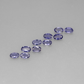  ct natürliche blauer Iolith-Edelsteine, Oval Schliff, VS