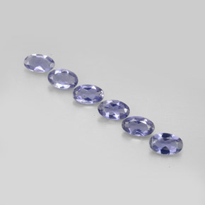  ct natürliche blauer Iolith-Edelsteine, Oval Schliff, VS
