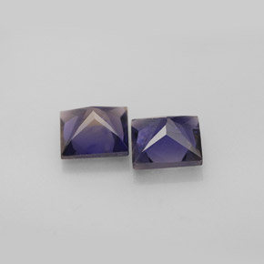  ct natürliche blauer Iolith-Edelsteine, Quadrat, VS