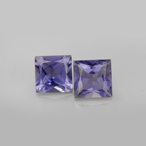  ct natürliche blauer Iolith-Edelsteine, Quadrat, VS