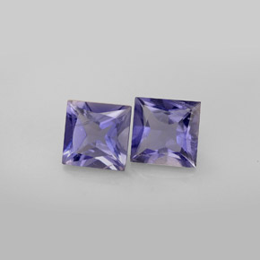  ct natürliche blauer Iolith-Edelsteine, Quadrat, VS