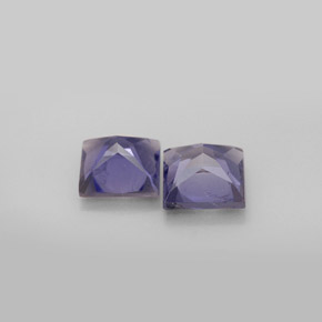  ct natürliche blauer Iolith-Edelsteine, Quadrat, VS