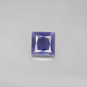 0,89 ctw natürlicher blauer Iolith, Quadrat, VS