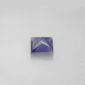 0,89 ctw natürlicher blauer Iolith, Quadrat, VS