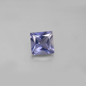 0,86 ctw natürlicher blauer Iolith, Quadrat, VS