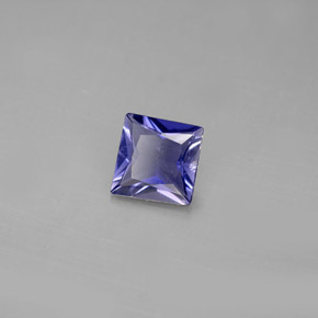 0,70 ctw natürlicher blauer Iolith, Quadrat, VS