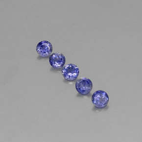  ct natürliche blauer Iolith-Edelsteine, Rundschliff, VVS-VS