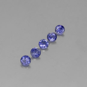  ct natürliche blauer Iolith-Edelsteine, Rundschliff, VVS-VS