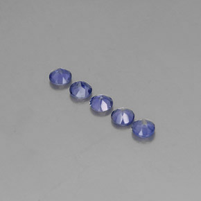  ct natürliche blauer Iolith-Edelsteine, Rundschliff, VVS-VS