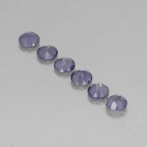  ct natürliche blauer Iolith-Edelsteine, Rundschliff, VVS-VS