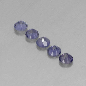  ct natürliche blauer Iolith-Edelsteine, Rundschliff, VVS-VS