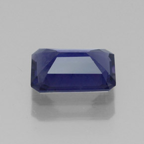 0,99 ctw natürlicher blauer Iolith, Smaragdschliff, VS