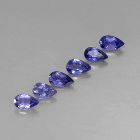  ct natürliche blauer Iolith-Edelsteine, Oval Schliff, VVS-VS