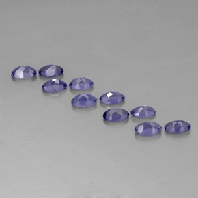  ct natürliche blauer Iolith-Edelsteine, Oval Schliff, VS