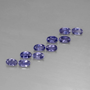  ct natürliche blauer Iolith-Edelsteine, Oval Schliff, VS