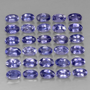  ct natürliche blauer Iolith-Edelsteine, Oval Schliff, VVS-VS