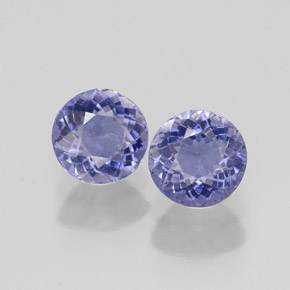  ct natürliche blauer Iolith-Edelsteine, Rundschliff, VS