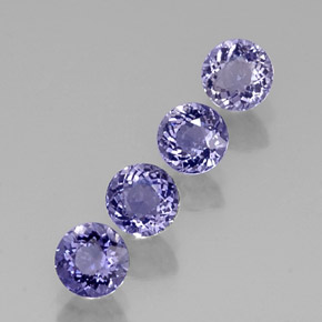  ct natürliche violett-blau Iolith-Edelsteine, Rund Schliff, VS-SI