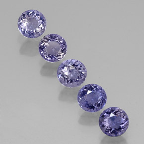  ct natürliche blauer Iolith-Edelsteine, Rundschliff, VS-SI